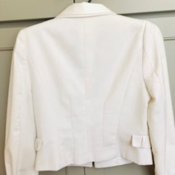 Greylin White Tuxedo Jacket With Sequins - Picture 5 of 9